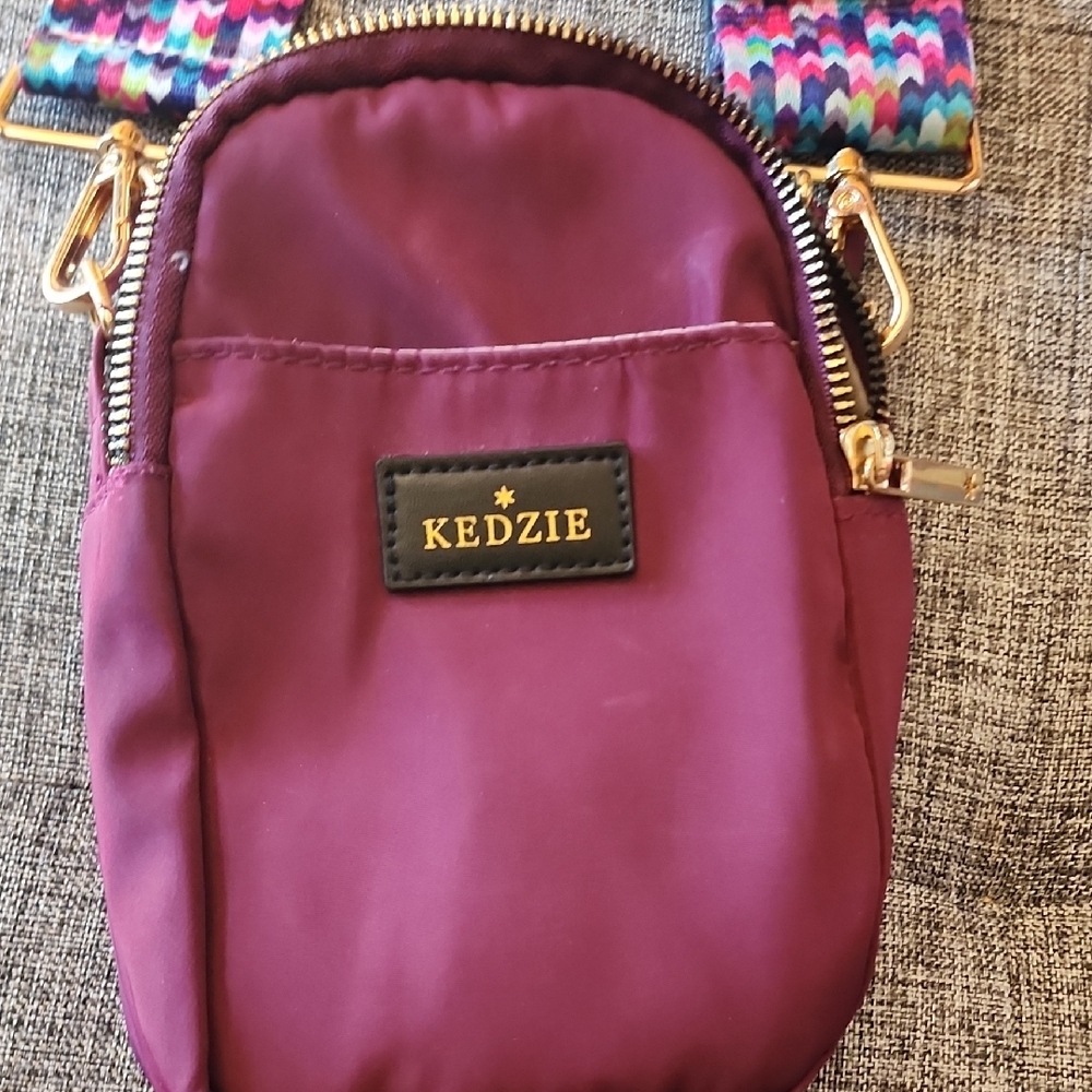 Kenzie Purple Crossbody Bag with Gold Hardware